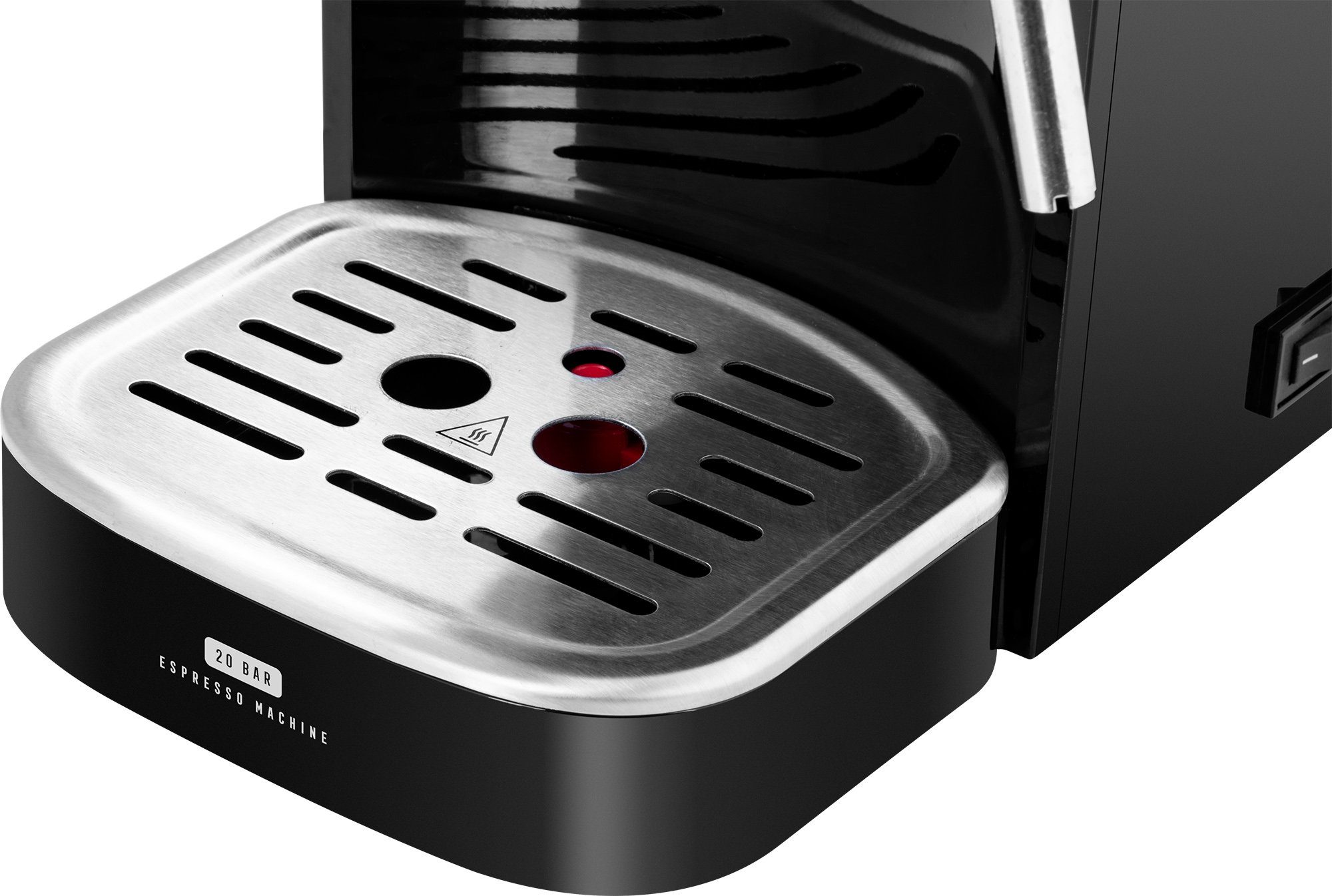 ECG Siebträgermaschine, SLIM-Design, Dampfdüse zum Aufschlagen von Milch