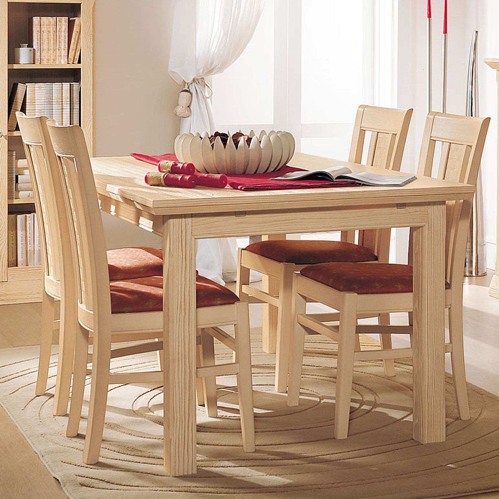 Casamia Sitzgruppe Esszimmer Sitzgruppe Vienna Massivholz Esstisch 4 Stühle Pinie massiv. € 3.366,95