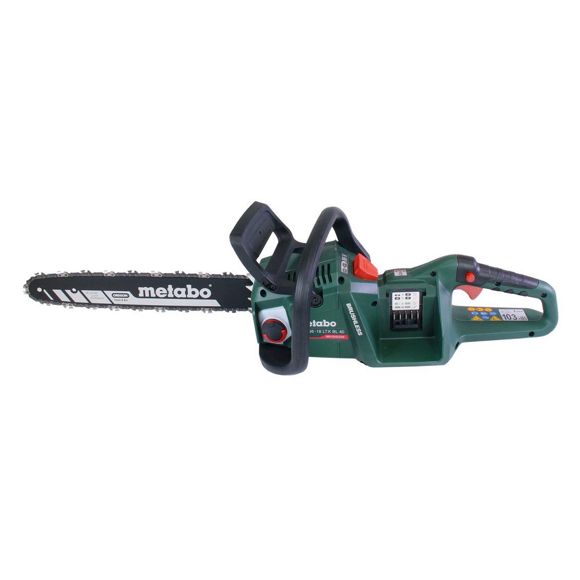 metabo Akku-Kettensäge MS 36-18 LTX BL 40 Akku Kettensäge 36 V (2x 18 V) 40 cm 22 m/s Brus