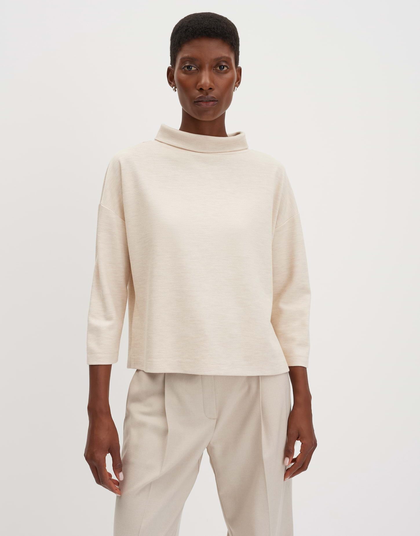 someday Sweatshirt UJULE Boxy Sweatshirt mit Twillstruktur Locker sitzendes günstig online kaufen