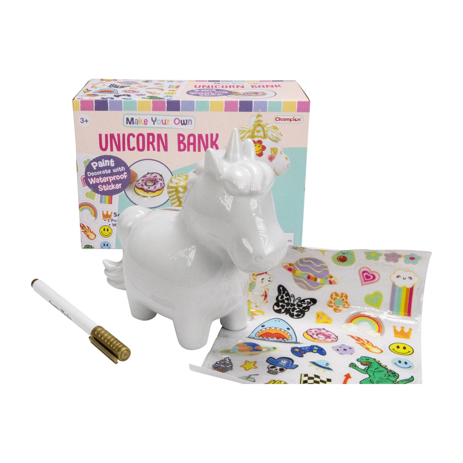 GICO Spieluhr Magische Einhorn-Spardose – Bastelspaß für Mädchen & Jungen DIY-854