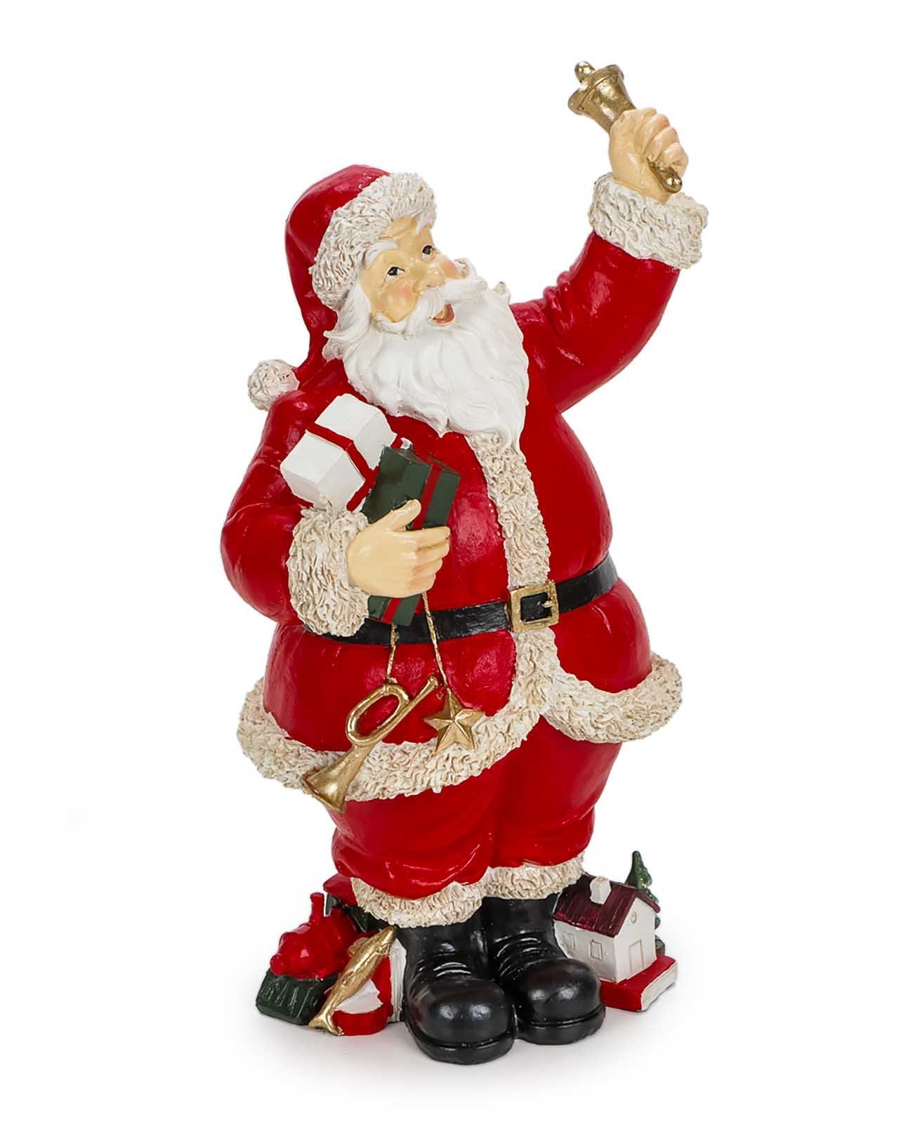 Bubble-Store (Weihnachtsmann Figur mit Weihnachtsfigur Weihnachtsfigur Glocke), Retro-Weihnachtsmann