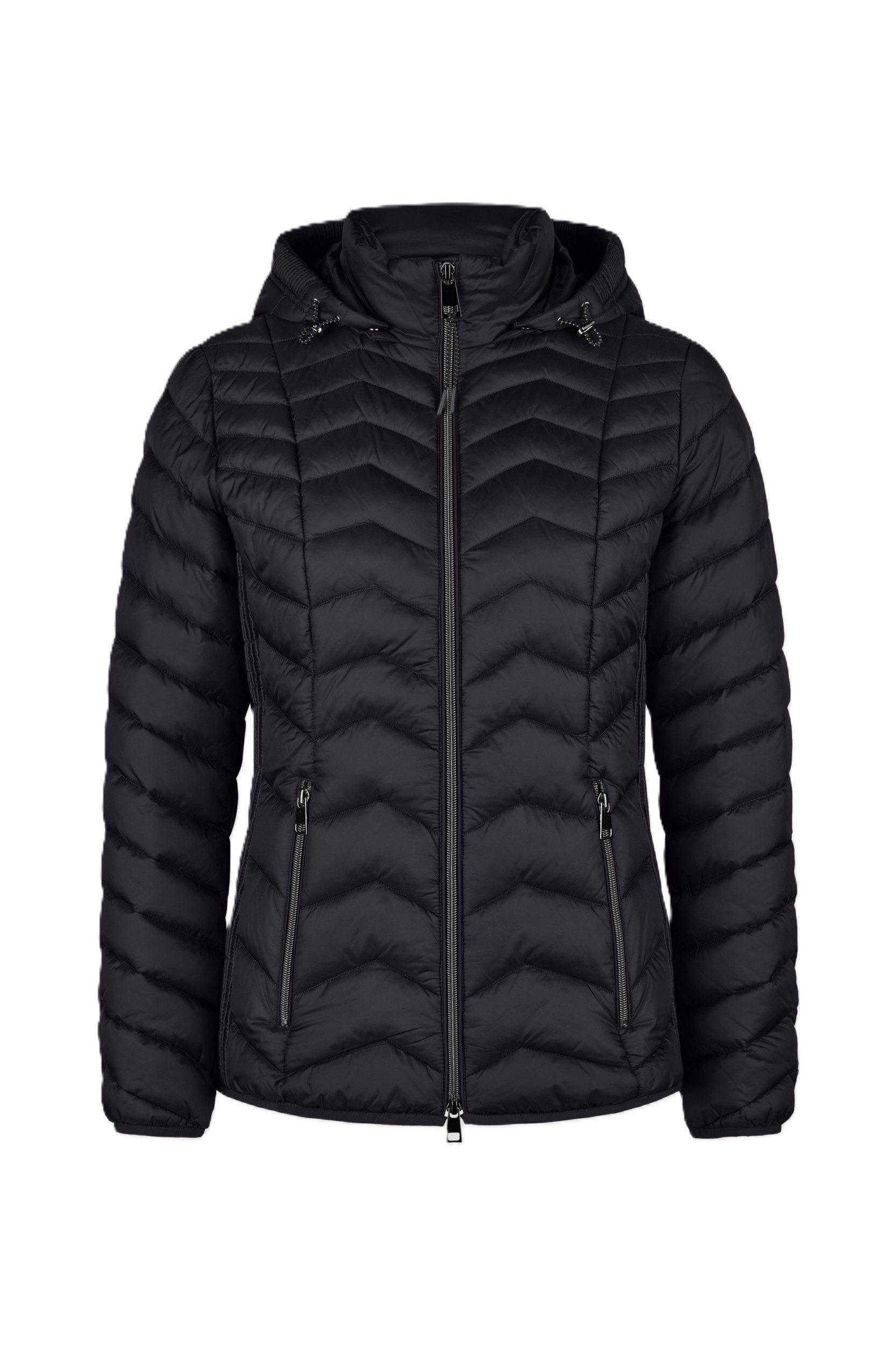 Barbara Lebek Steppjacke - leichte Steppjacke mit Kapuze und Reißverschluss für Damen