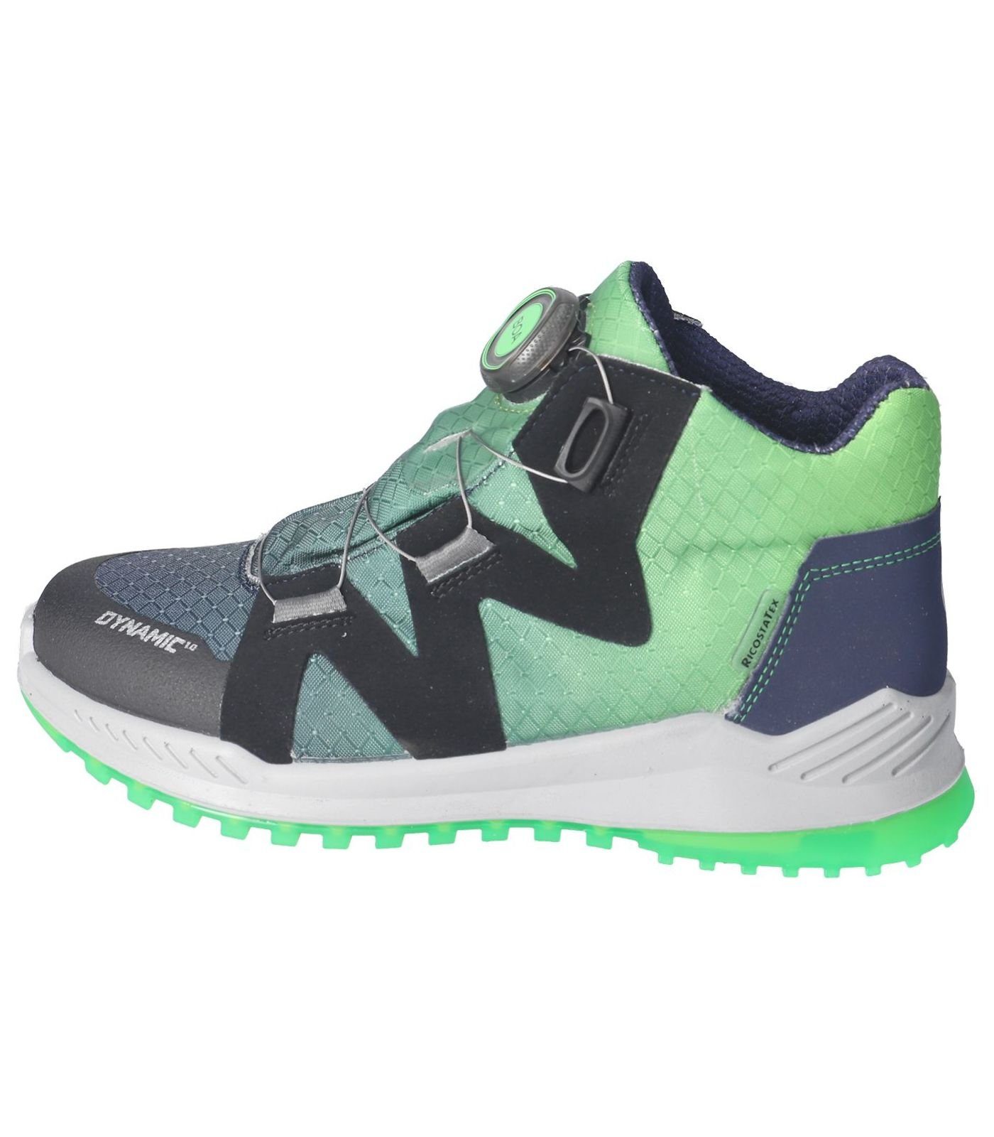 (170) Lederimitat/Textil Sneaker nautic/limette Ricosta Sneaker
