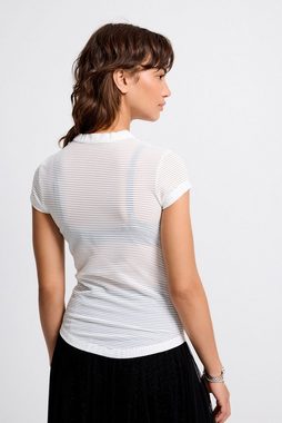 Next T-Shirt Slim Fit T-Shirt mit transparenten Streifen (1-tlg)