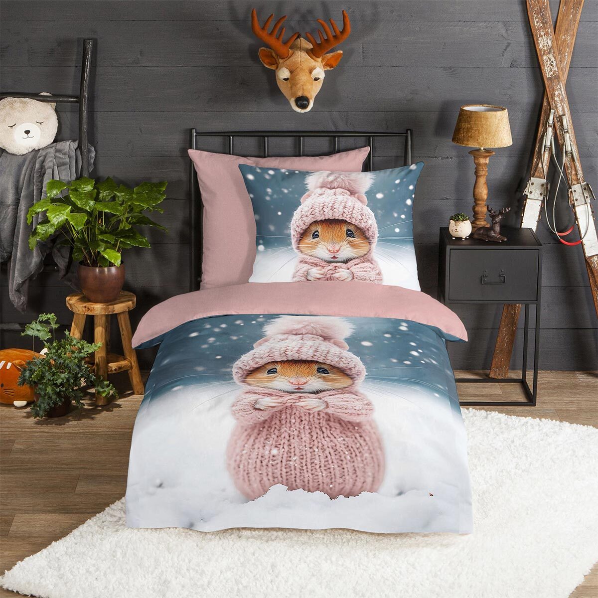 TRAUMSCHLAF Bettwäsche Hamster, Flanell, 2 teilig, besonders weich und warm günstig online kaufen