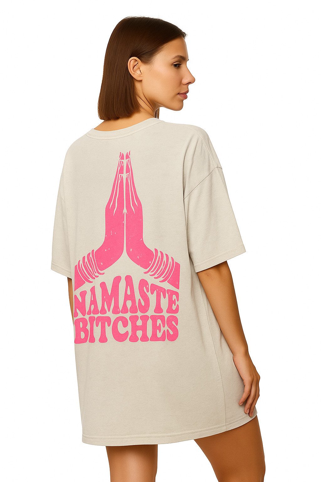 Worldclassca T-Shirt Worldclassca Oversized NAMASTE Print günstig online kaufen