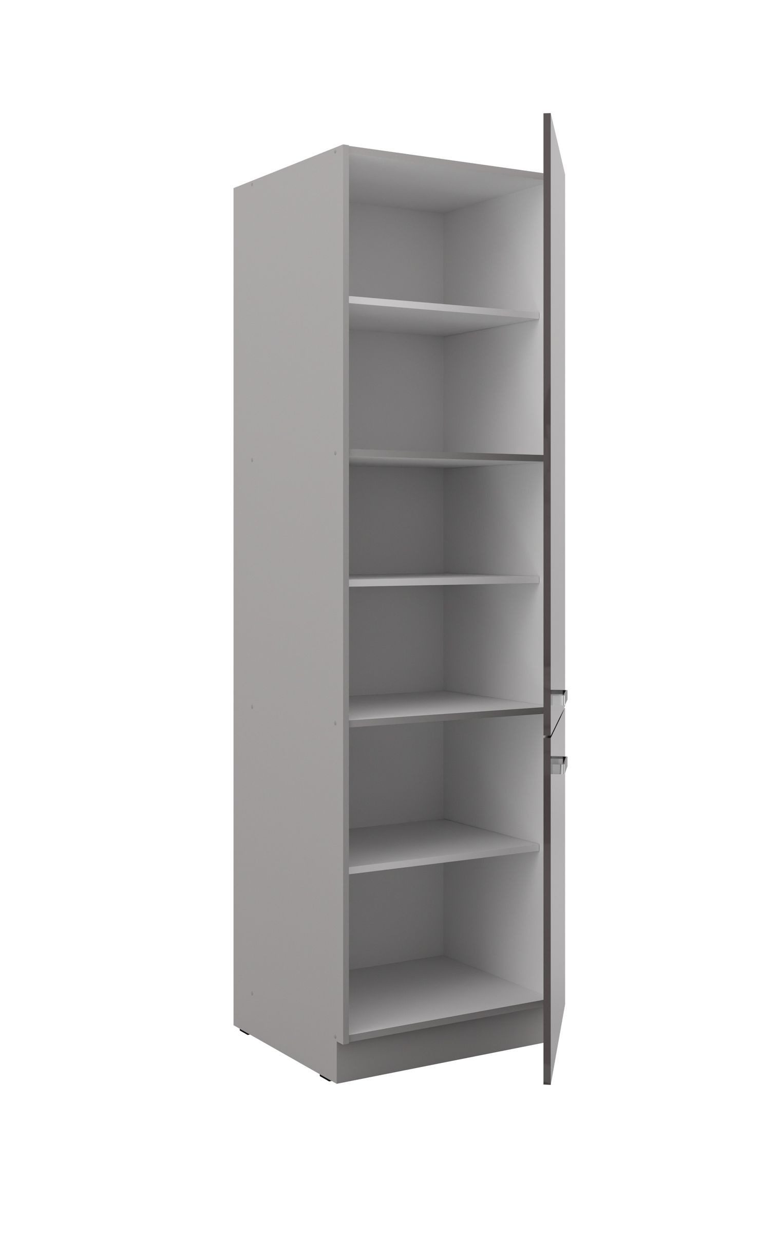 Küchen-Preisbombe Hochschrank 60 cm Küche Bianca Grey Grau Hochglanz Küchen günstig online kaufen