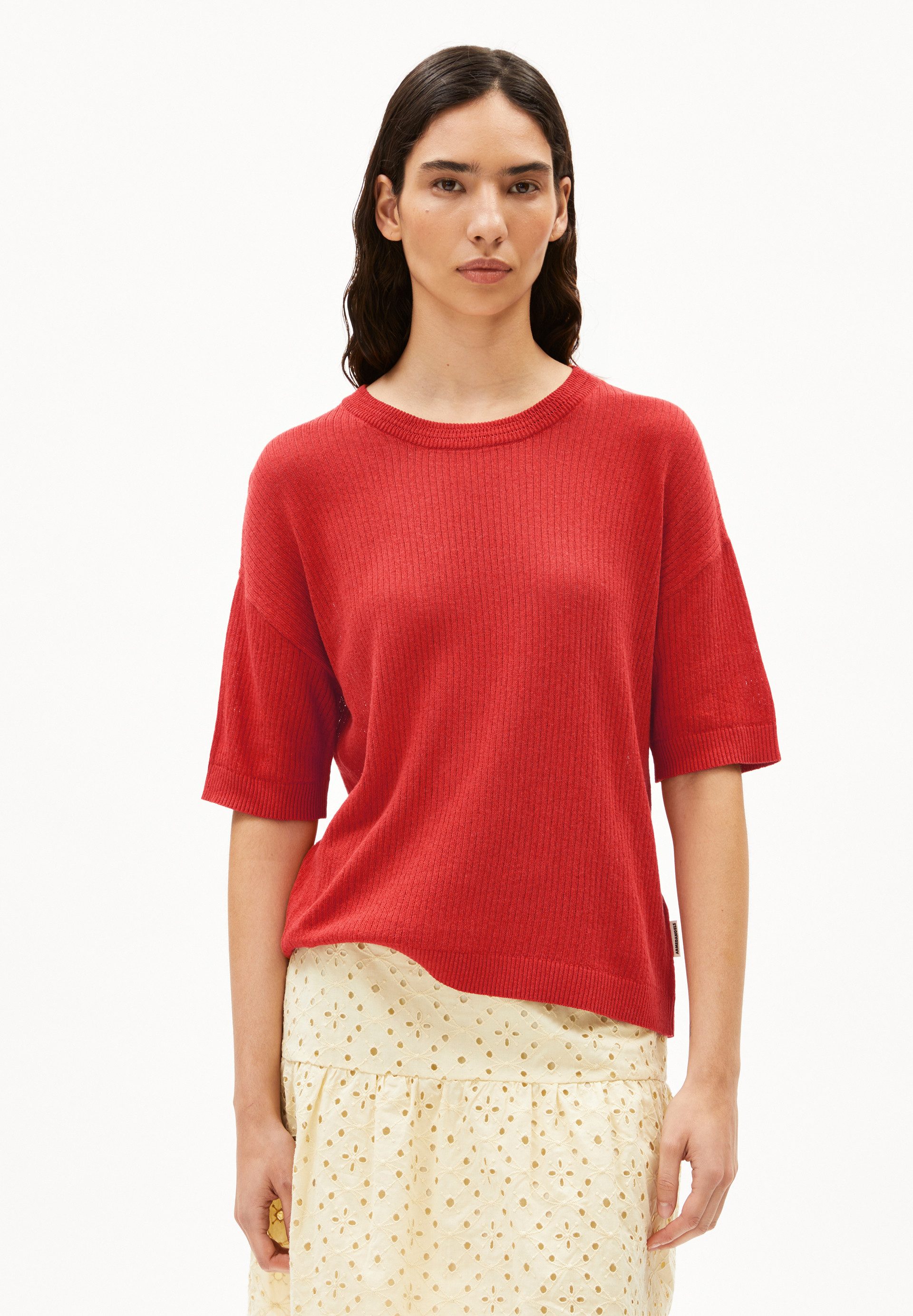 Armedangels Strickpullover LIZAA LINO Damen Strickshirt aus Leinen-Mix (1-t günstig online kaufen