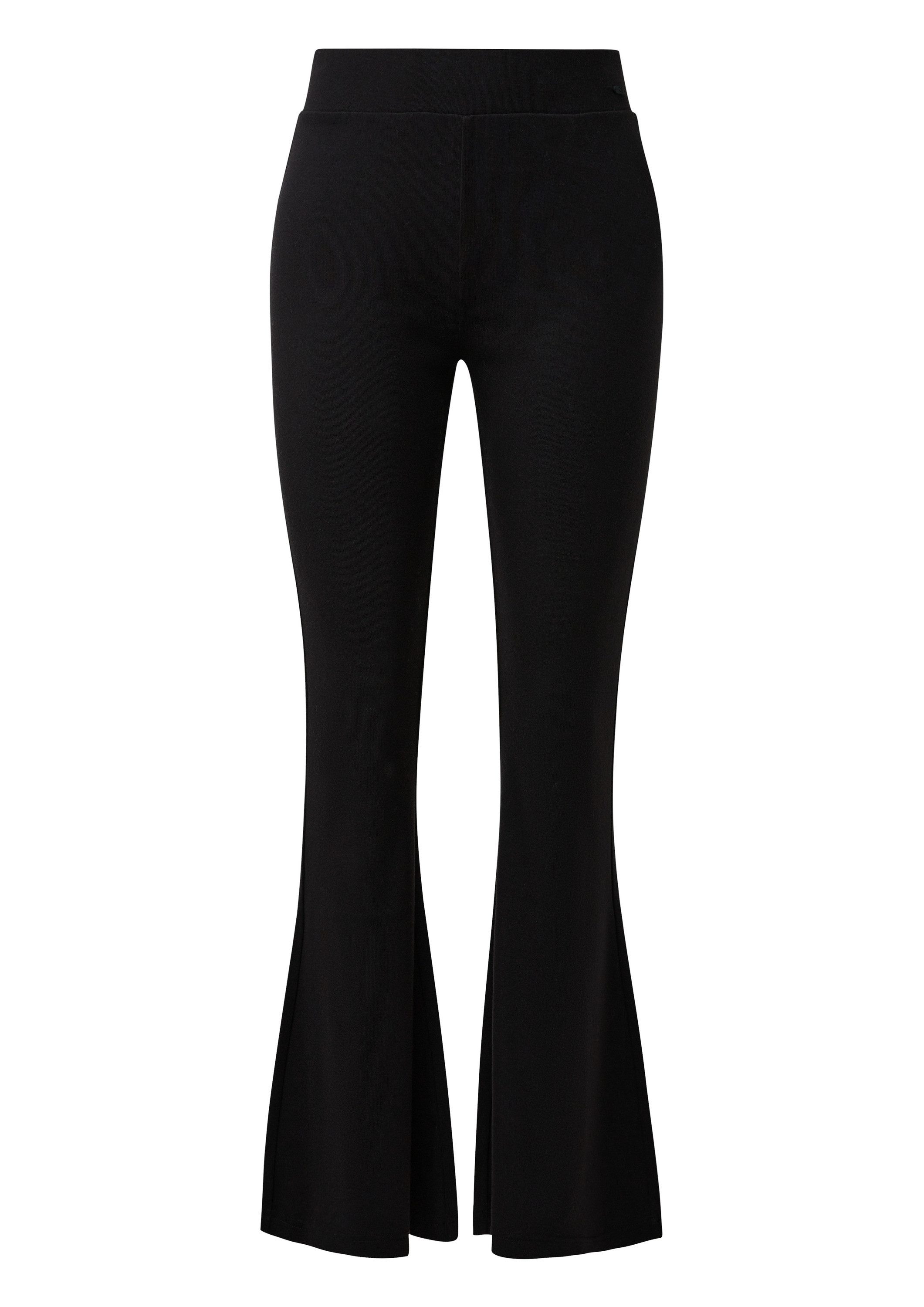 QS Chinos Hose Jerseyhose mit ausgestelltem Bein