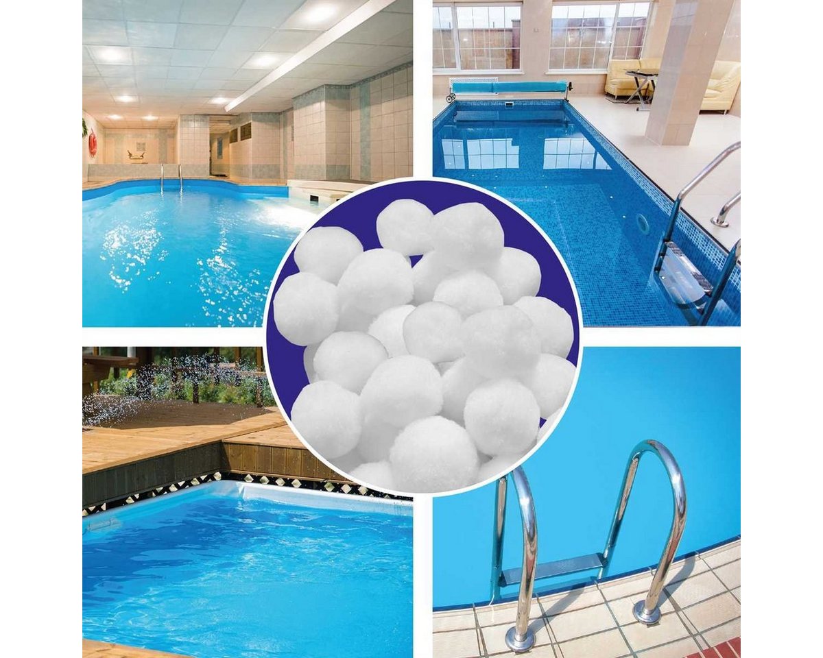 Thumbnail - Bestlivings Sandfilteranlage (1000gr Filterbälle für Pool-Filteranlagen), Filterbälle für Poolfilteranlagen, 1000gr. ers...