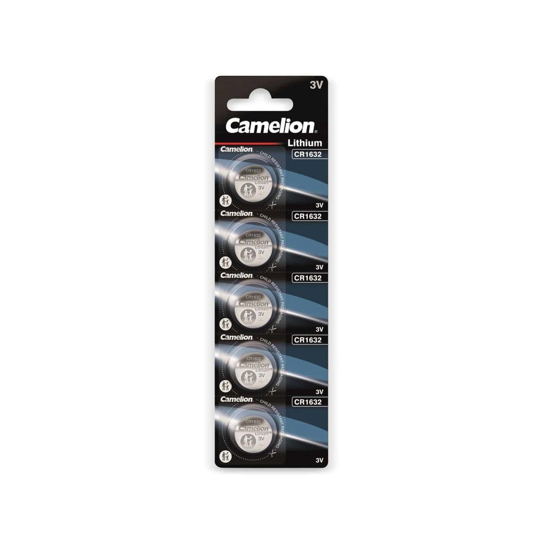 CAMELION Knopfzelle CR1632, 5 St. Batterie