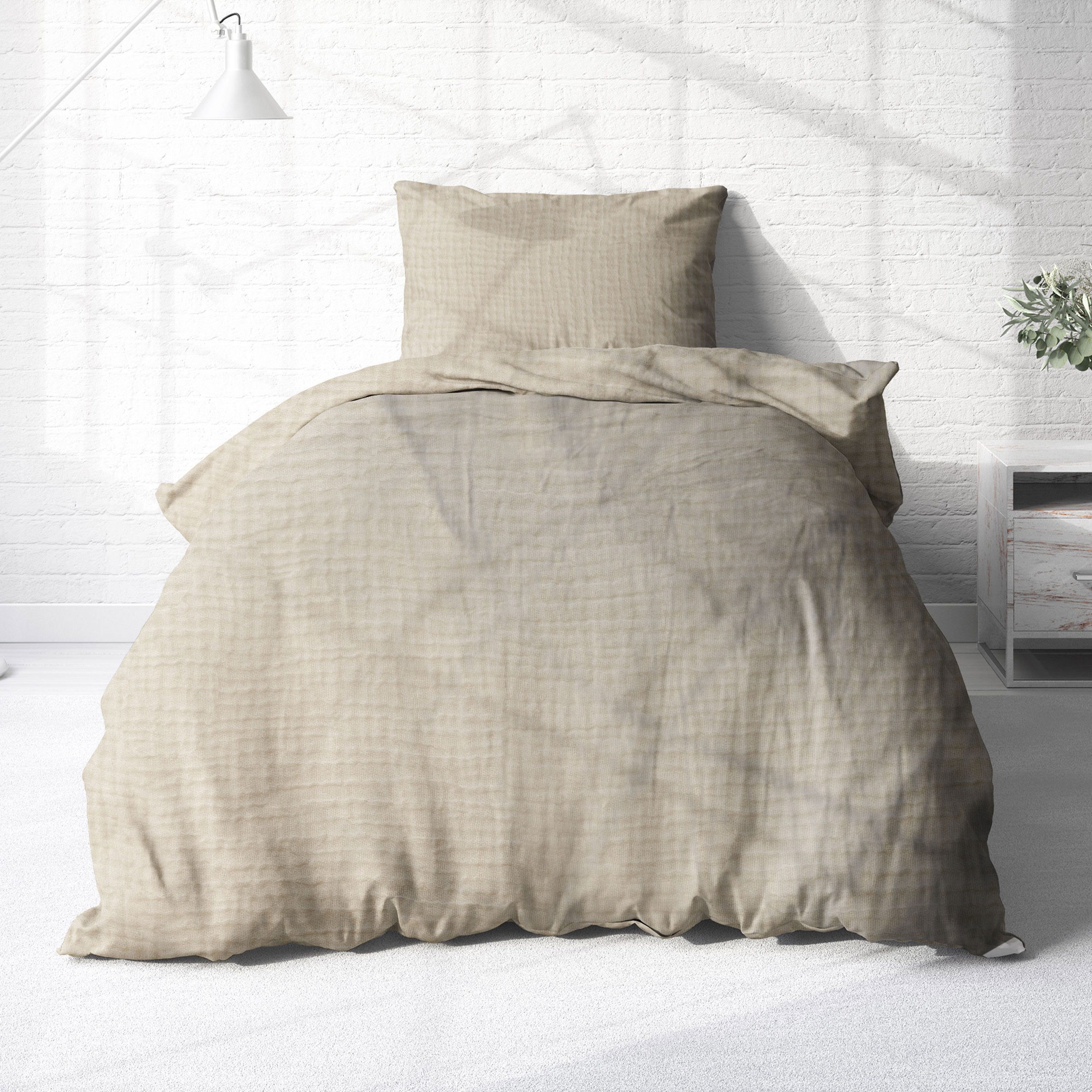 Träumschön Bettwäsche Musselin Set aus Baumwolle 135x200 cm oder 155x220 cm günstig online kaufen