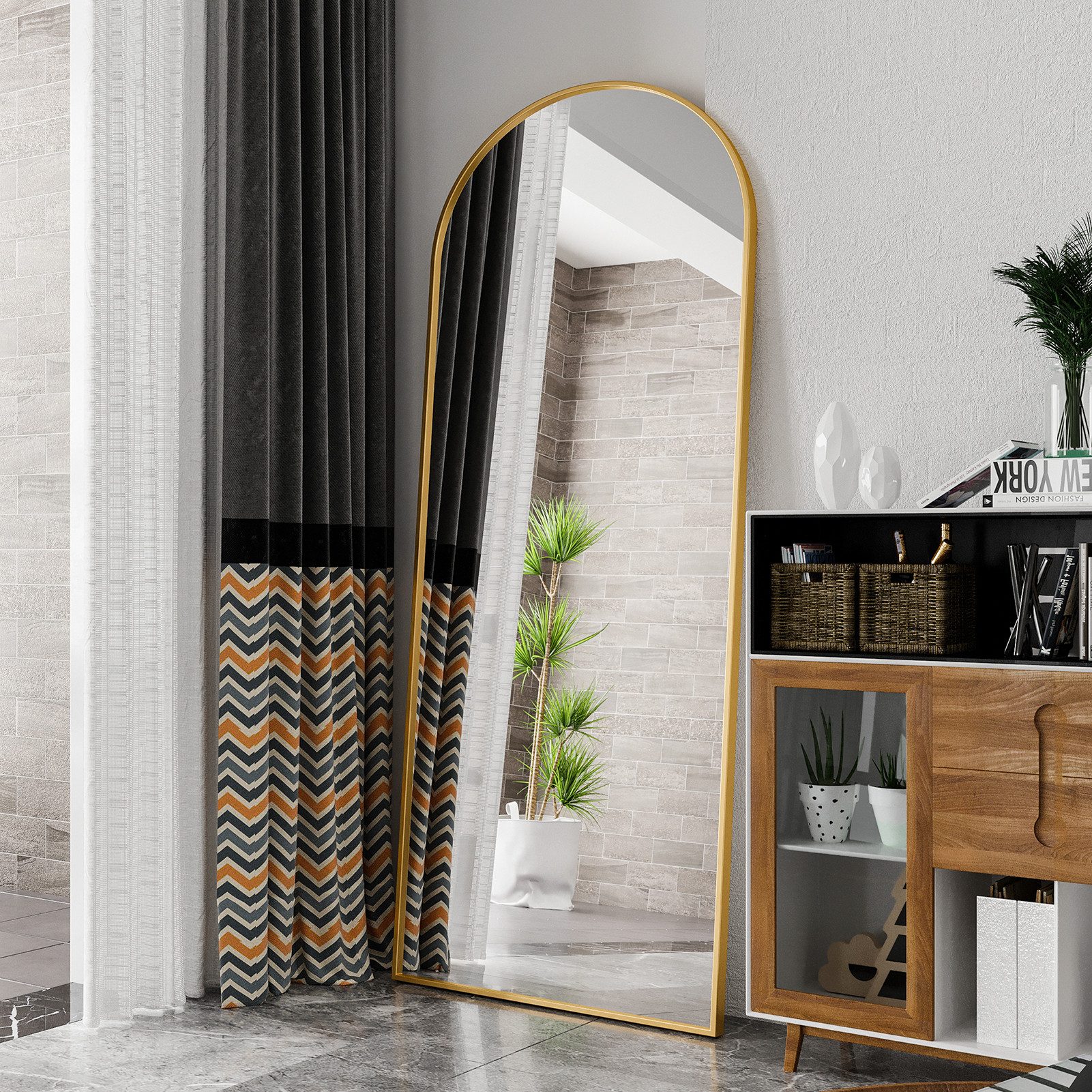 FUROKOY Ganzkörperspiegel Standspiegel Wandspiegel Groß Wand günstig online kaufen