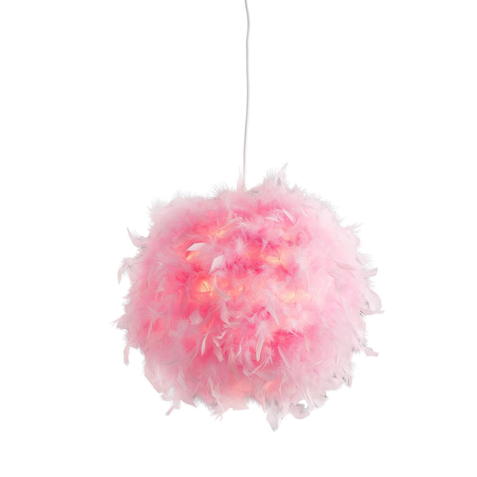 bmf-versand Deckenleuchte Kinderzimmerlampe Mädchen Federn Pink günstig online kaufen