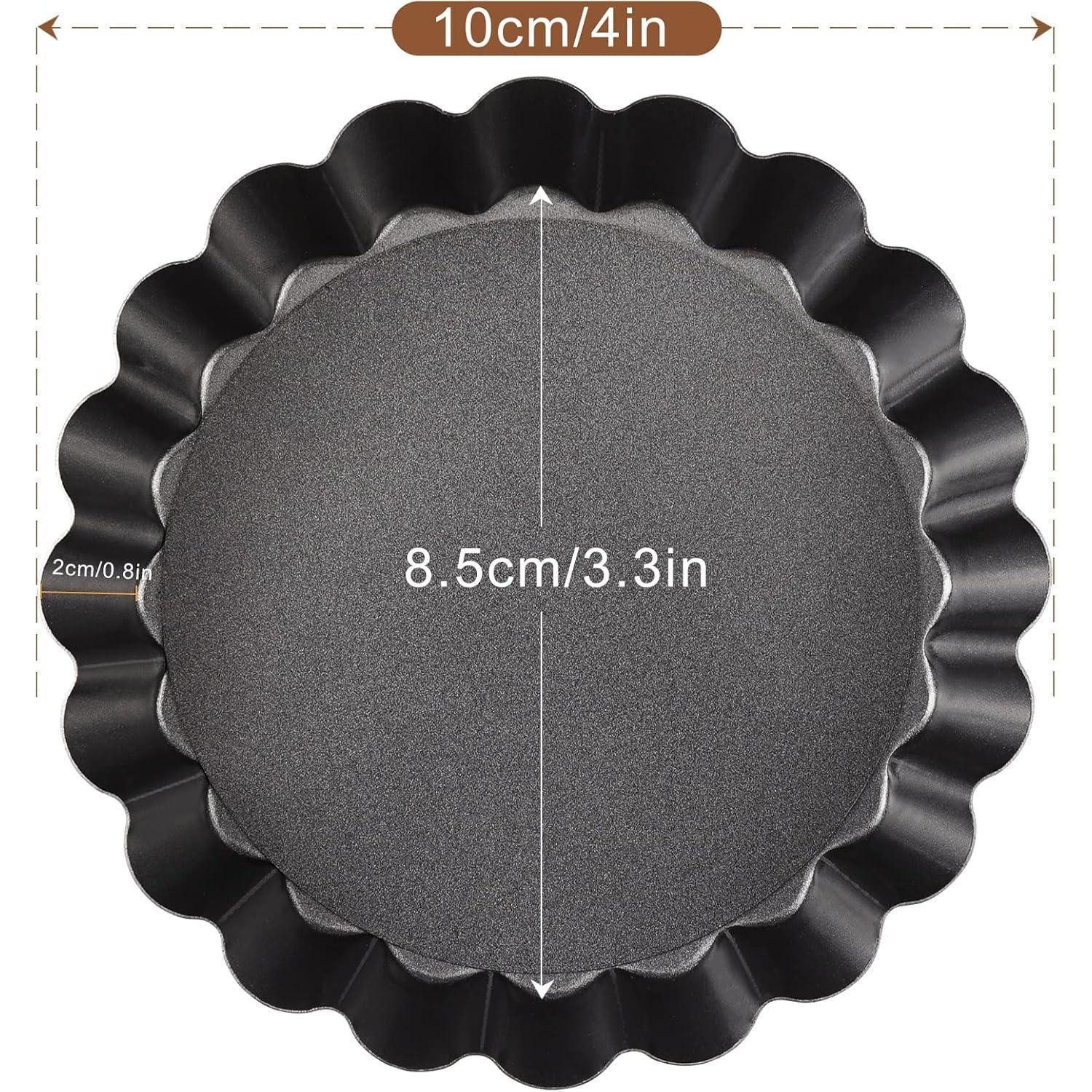 LuxusKollektion Tarteform Tartelette Förmchen Hebeboden 10cm 8 Mini Quiche 10cm×8