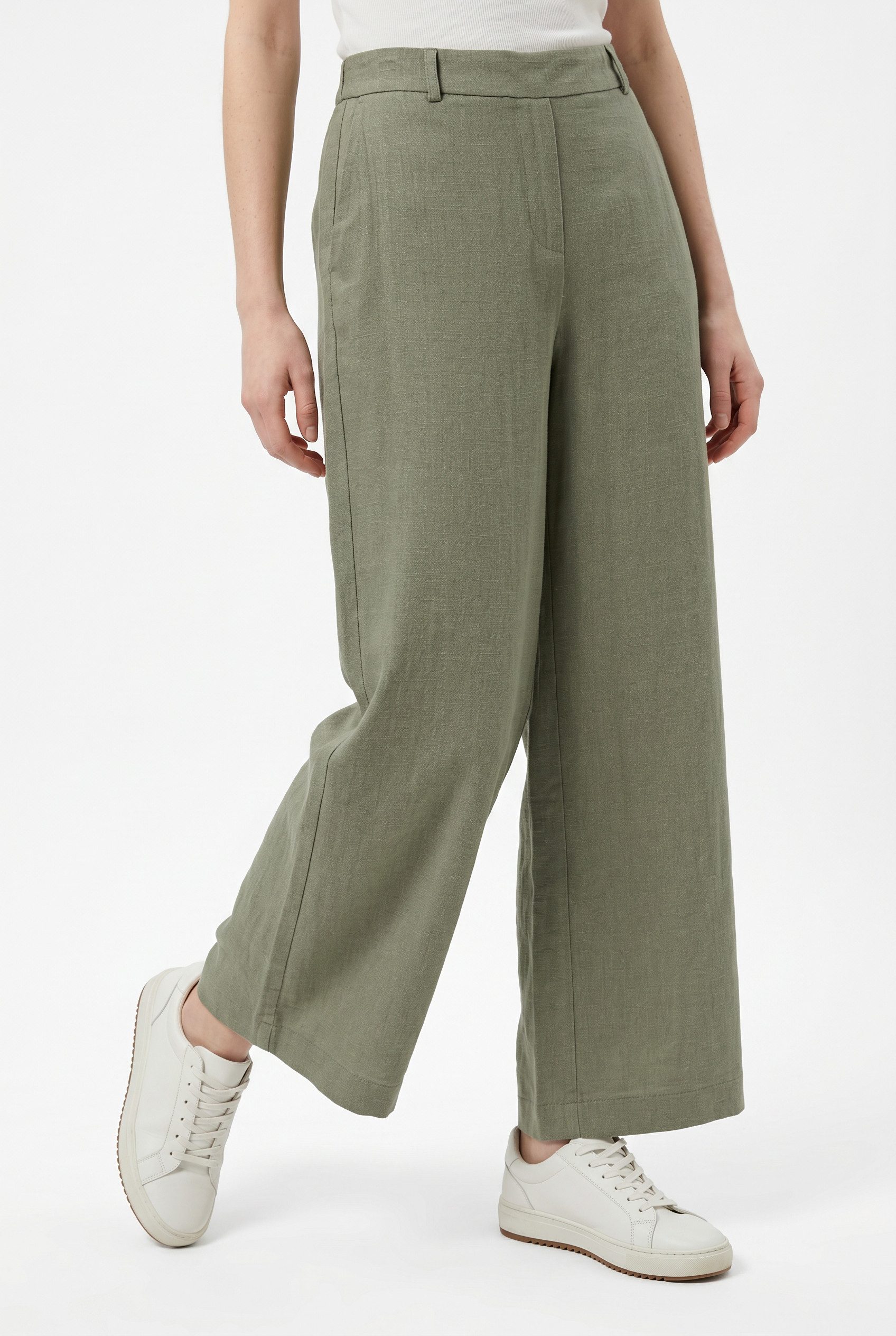 ONLY Culotte ONLSIESTA HW LIN BL CLEAN CULOT PNT NOOS mit Leinen
