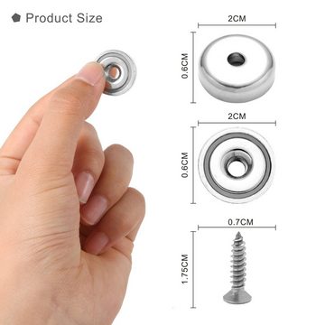 COOL-i ® Magnet (10 Stück), Magnete mit Loch Bohrung, 10St 10 KG/22 Pounds Magnete 20 X 5.8mm