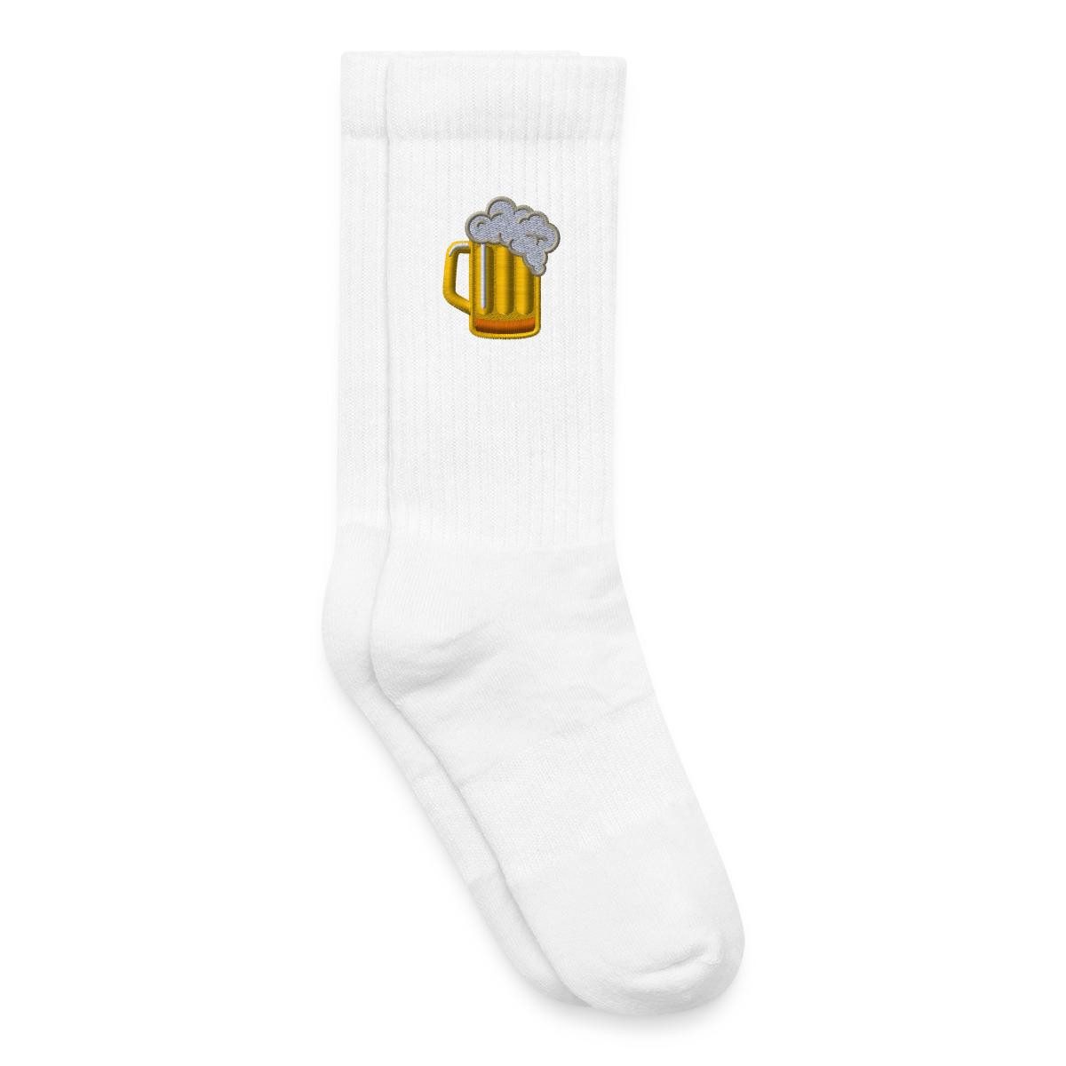 Spreadshirt Socken Bier Stickerei Kinder Tennissocken (1-Paar)