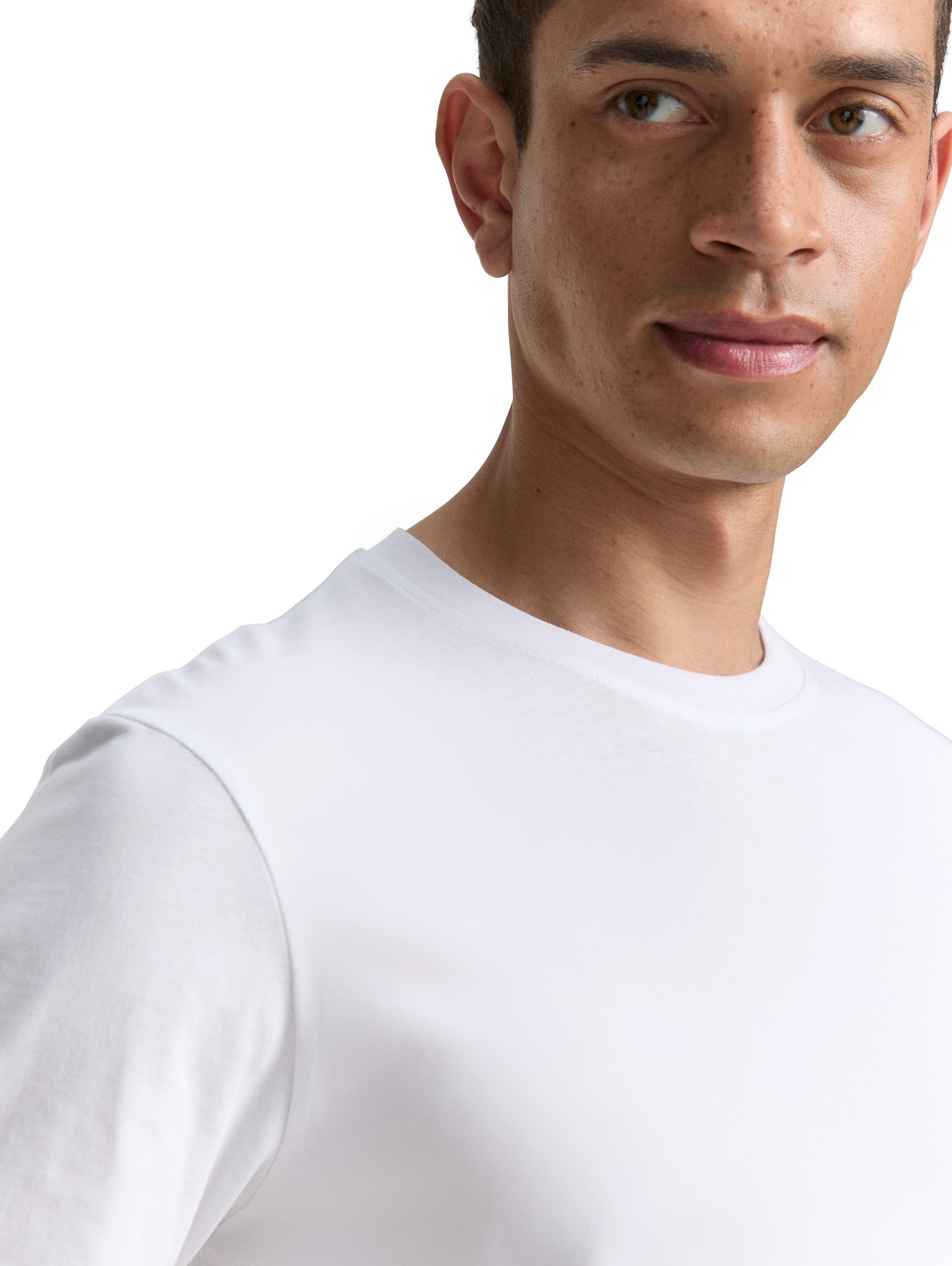 TOM TAILOR T-Shirt (Packung, 2-tlg) mit Logo Print