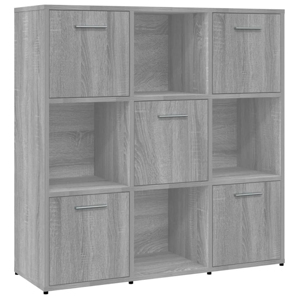 vidaXL Bücherregal Bücherregal Grau Sonoma 90x30x90 günstig online kaufen