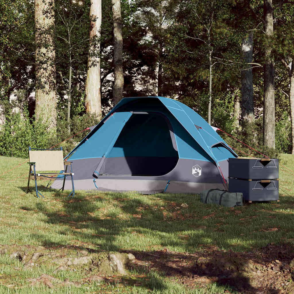 vidaXL Kuppelzelt Kuppel-Campingzelt 2 Personen Blau günstig online kaufen