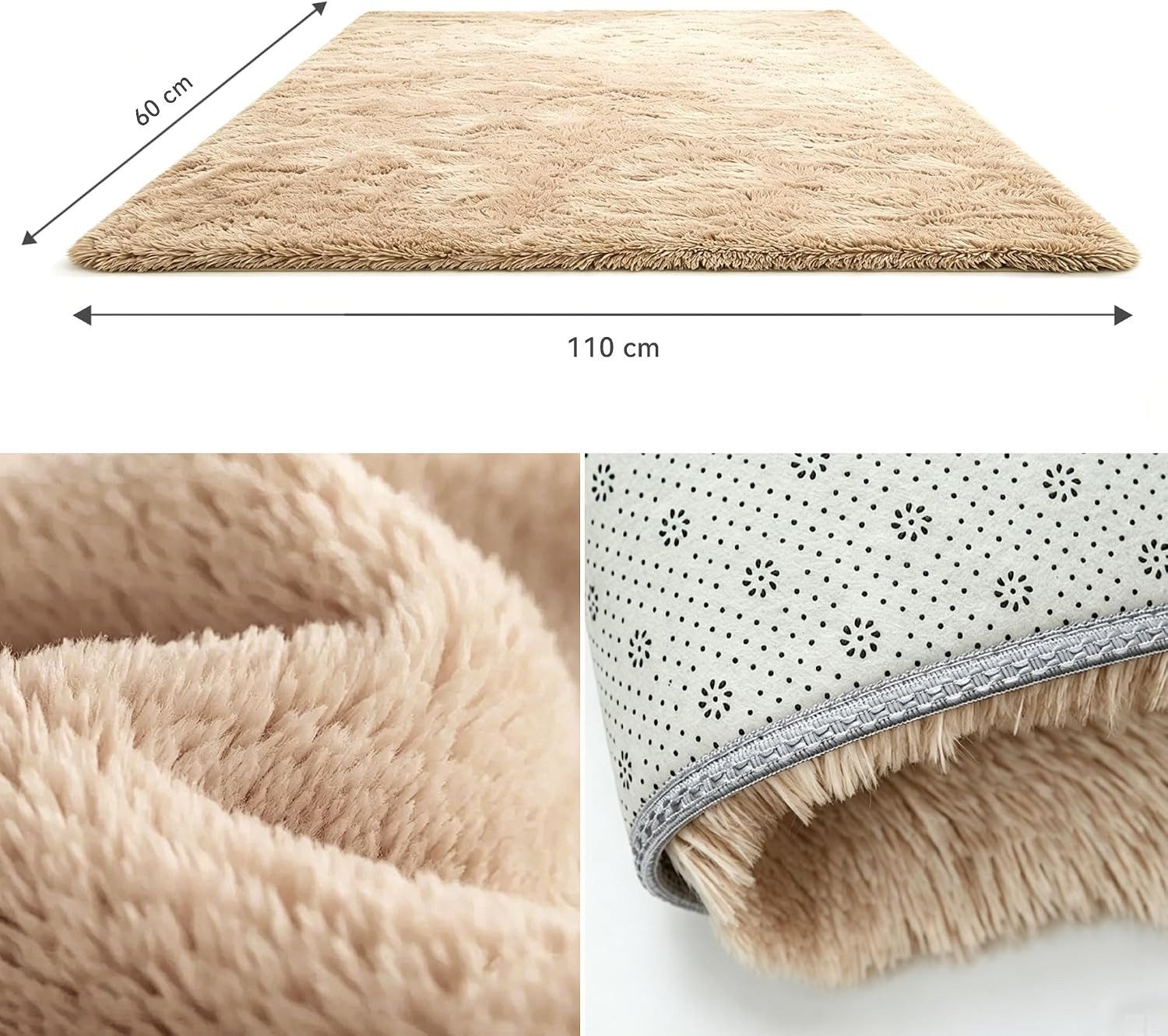 MCC direct Hochflor-Teppich Hochflor-Teppich – luxuriöser Flauschteppich - 7 Größen & 7 Farben – Bild 2 von 4
