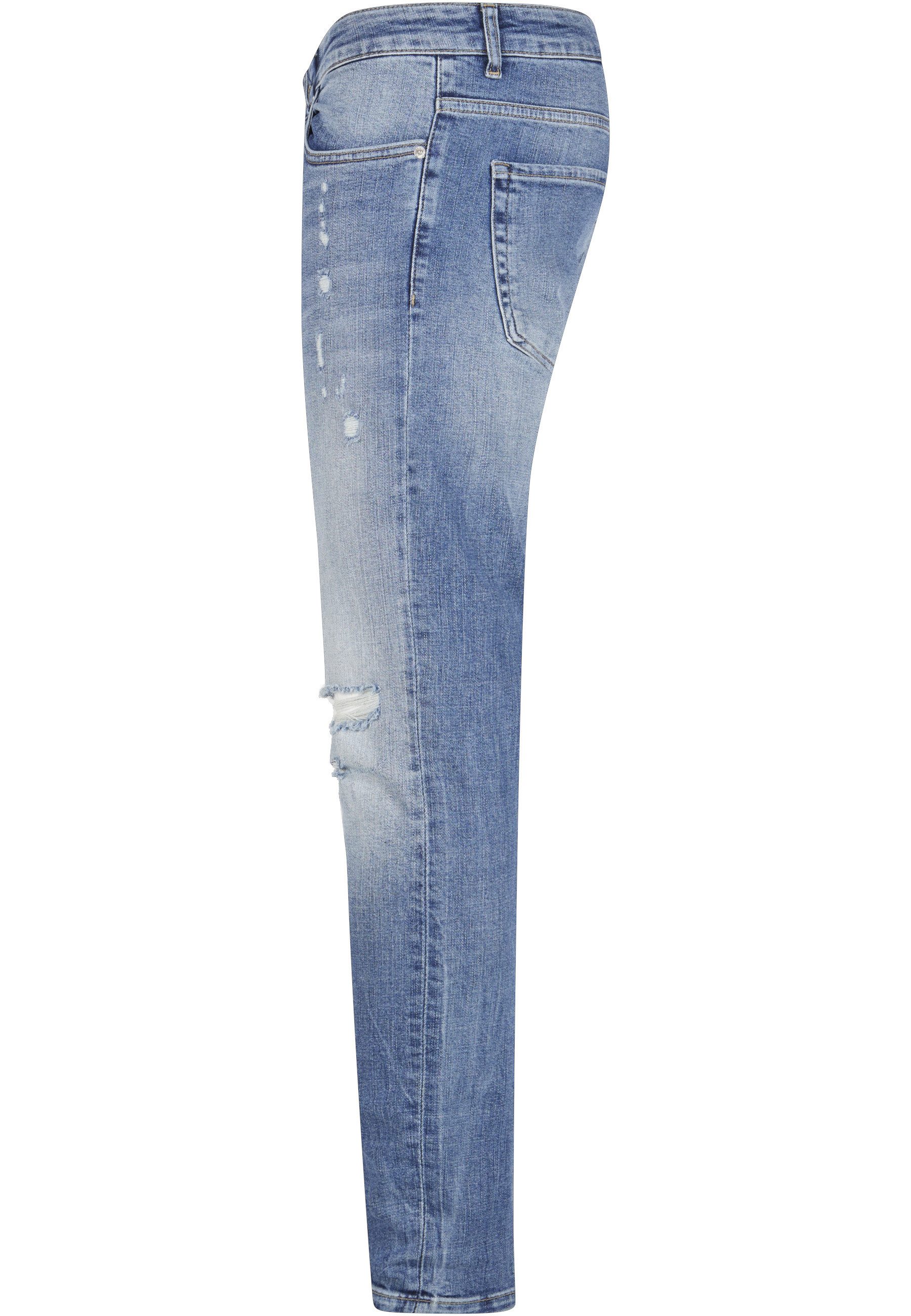 2Y Premium Bequeme Jeans 2Y Premium Herren 2Y Skinny Fit Destroyed Jeans