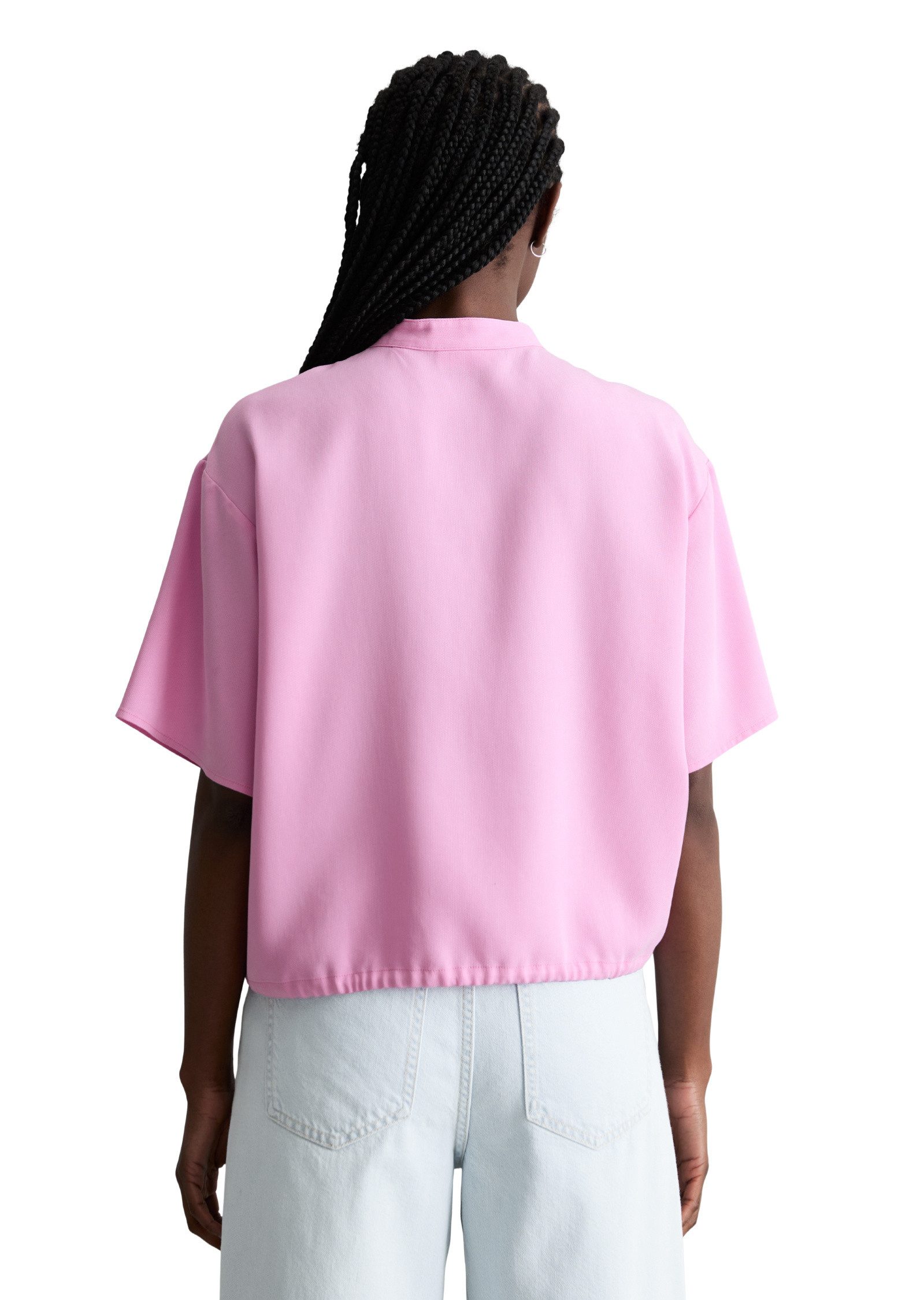 Marc O'Polo DENIM Kurzarmbluse aus TENCEL™ Lyocell