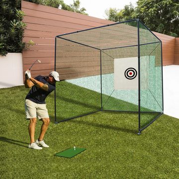 Thanaddo Golfnetz Golfkäfignetz 3m Freistehend Übungskäfignetz Schwung Training