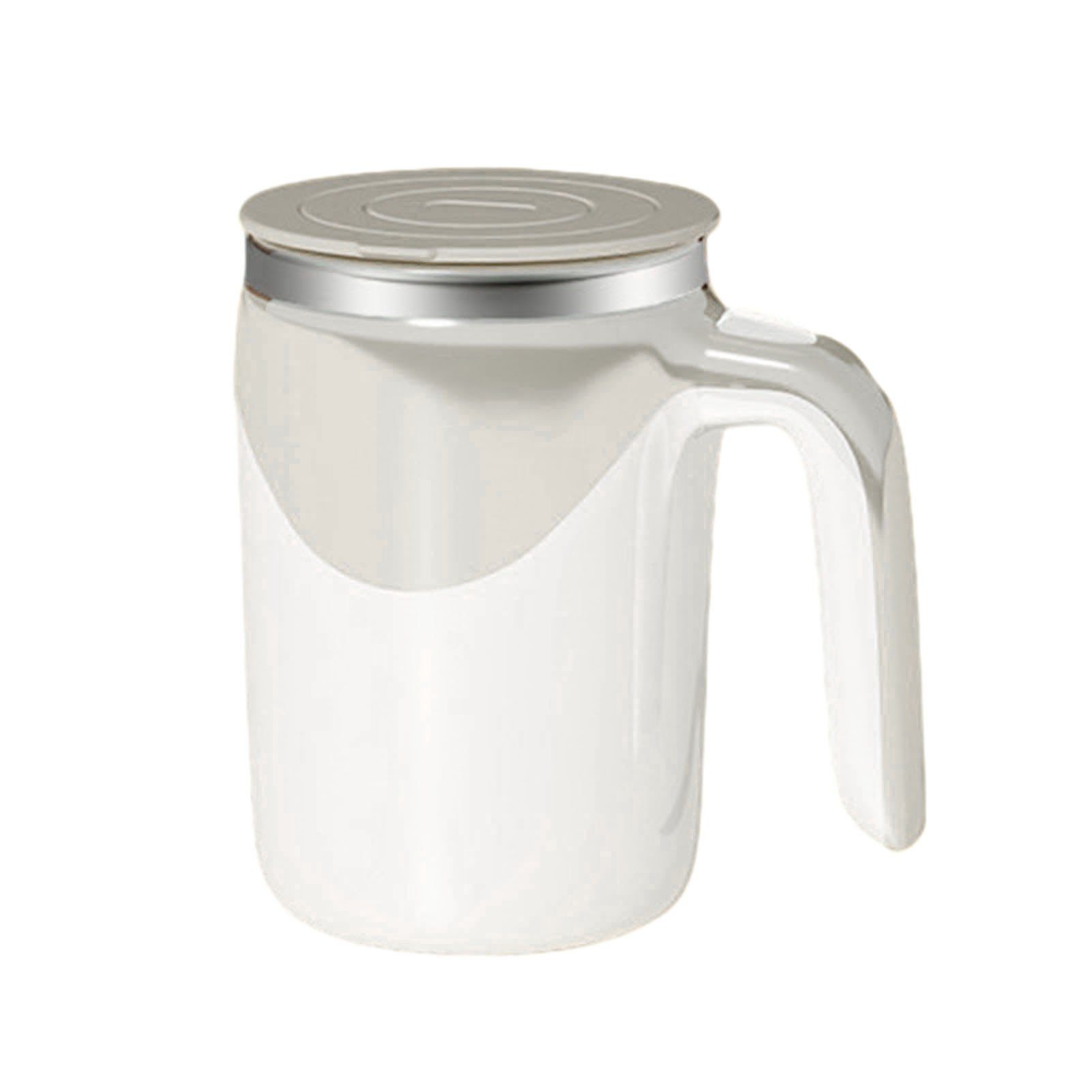 Blusmart Latte-Macchiato-Tasse 400 Ml Elektrische Kaffee-Shaker-Flasche, Intelligente Isolierung rice white