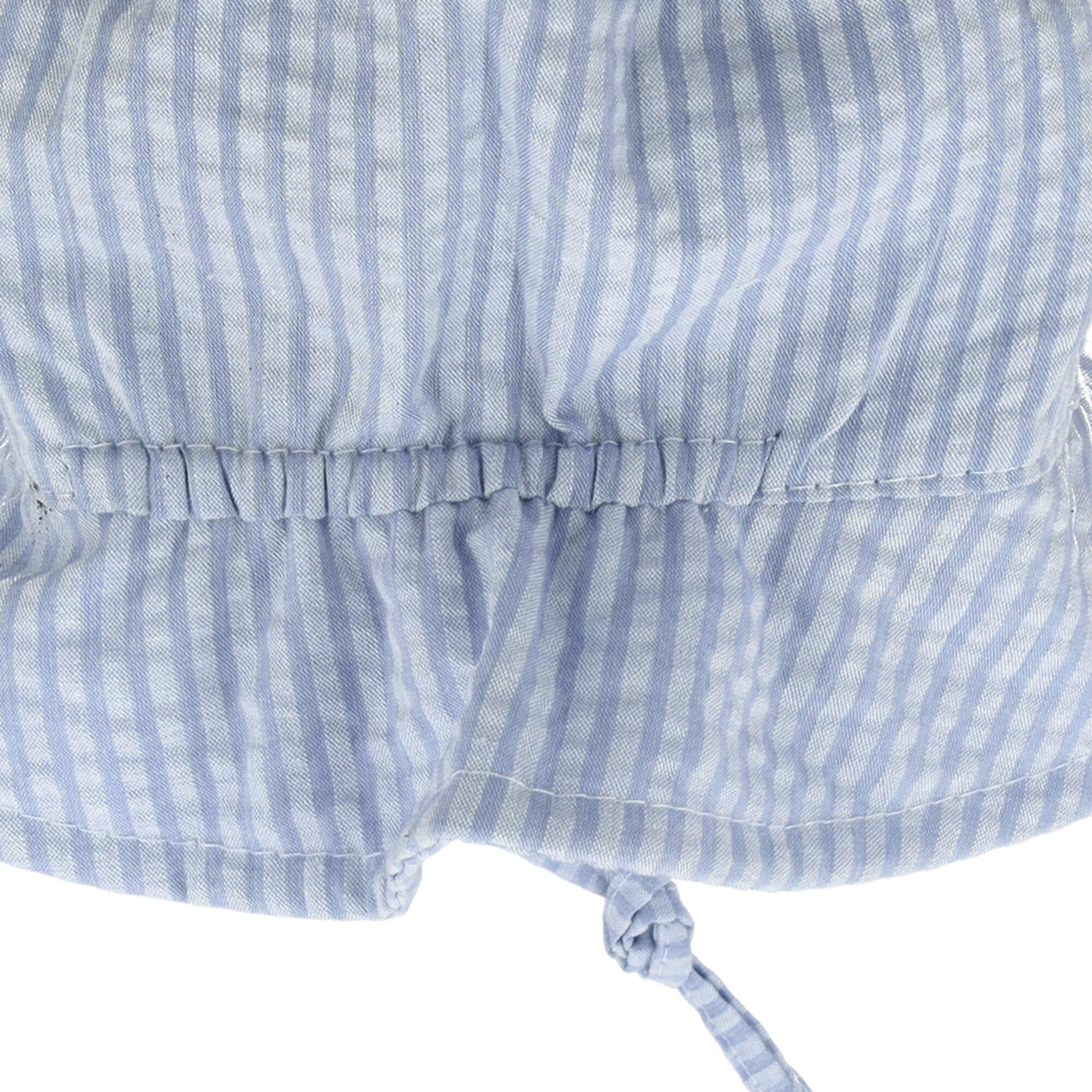 MAXIMO Fischerhut BABY-Hut, Seersucker, Streifen doppelt, Bindeband, UV (1-St) Seersucker