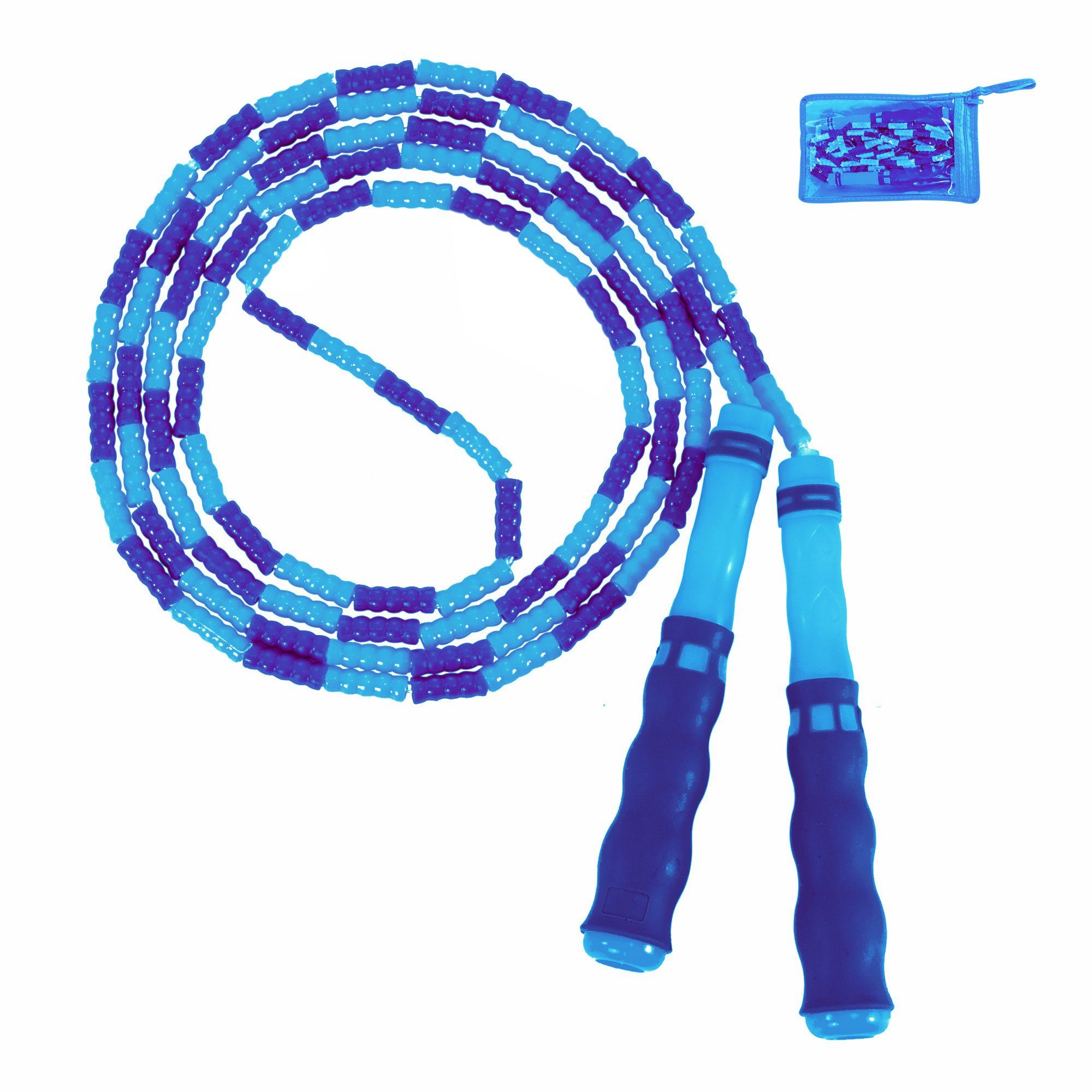 Penelife Springseil Jump Rope Beaded für Kinder und Erwachsene - verstellbares Springseil, Seillänge 280 cm, Länge verstellbar