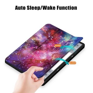 Wigento Tablet-Hülle Für Lenovo Tab P12 12.7 3folt Wake UP Smart Cover Tasche Etuis Hülle
