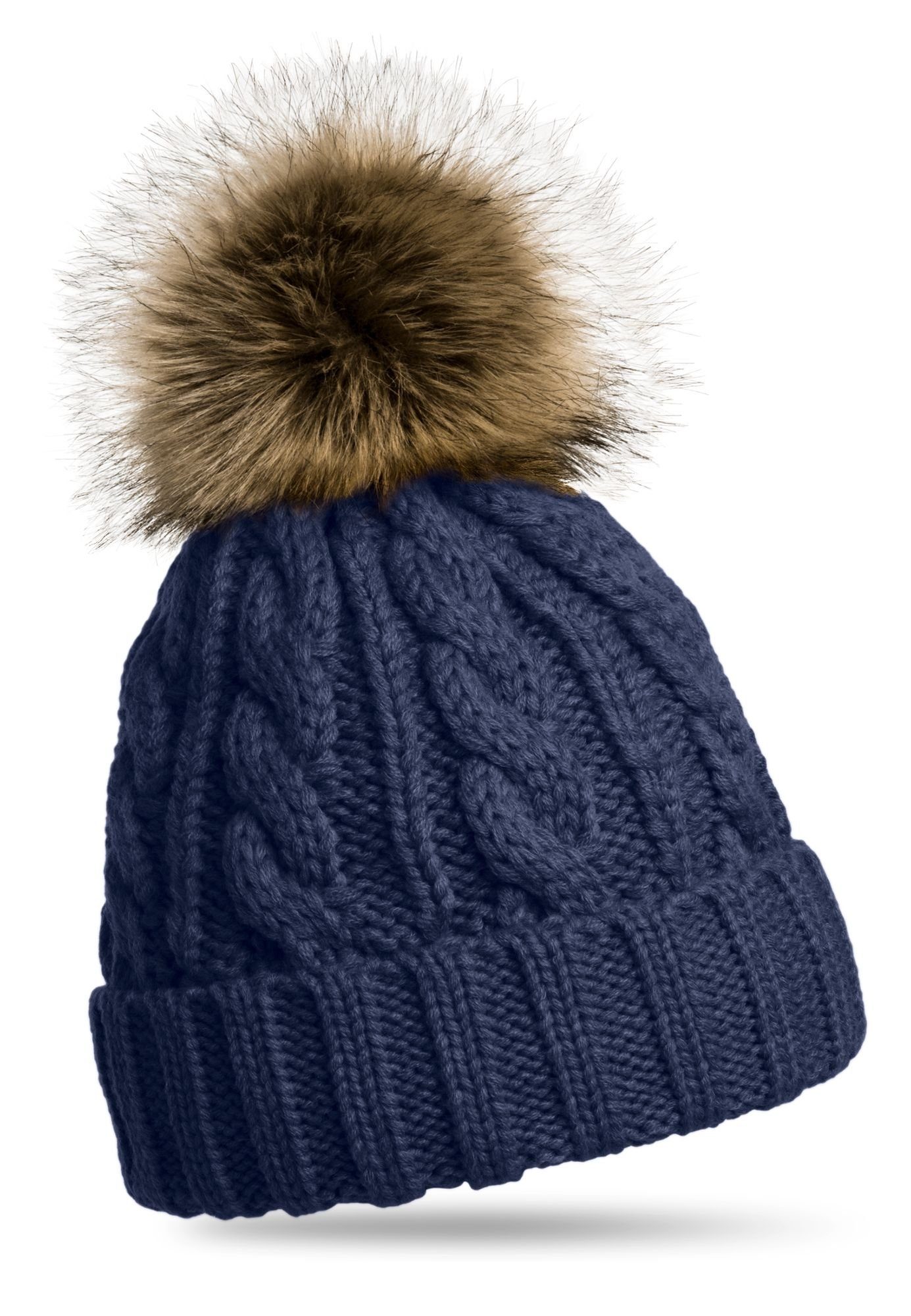Caspar Bommelmütze MU104 Damen Winter Strickmütze günstig online kaufen
