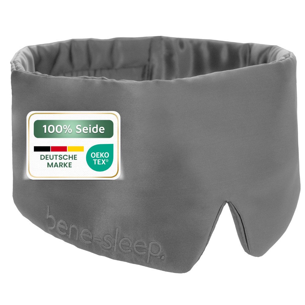 bene-sleep. Schlafmaske bene-sleep Premium Seidenschlafmaske – 100% verdunkelnd, Größenverstellbar