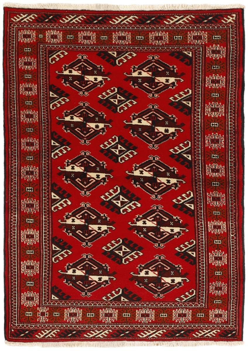 Orientteppich Turkaman 96x142 Handgeknüpfter Orientteppich / Perserteppich, Nain Trading, rechteckig, Höhe: 6 mm