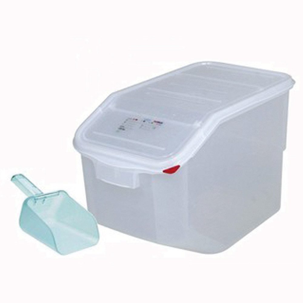 BRB-Lagertechnik Futterbehälter Vorratsbehälter für Trockenfutter, 50l, inkl. Schaufel, Polypropylen-Kunststoff