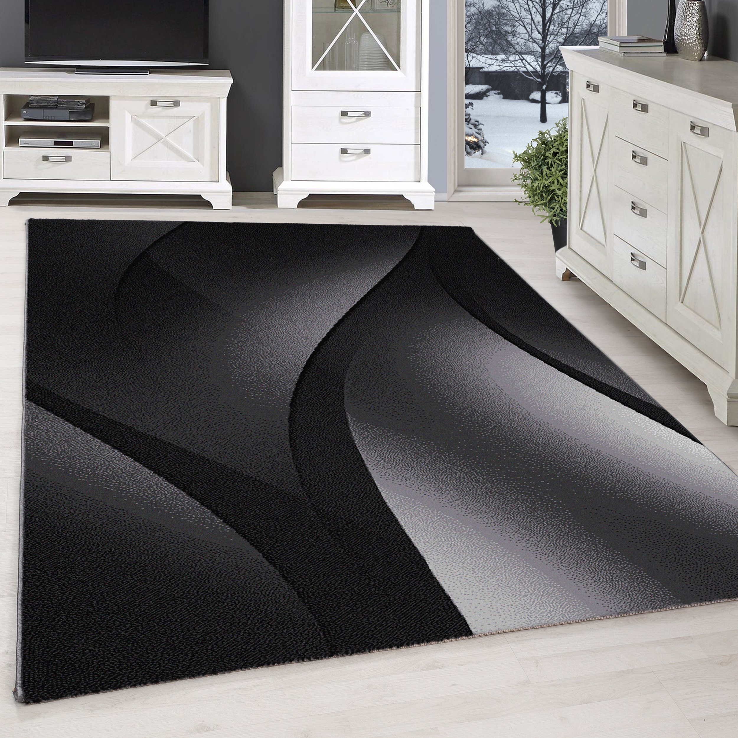 SIMPEX24 Designteppich Ombre Design, Läufer, Höhe: günstig online kaufen