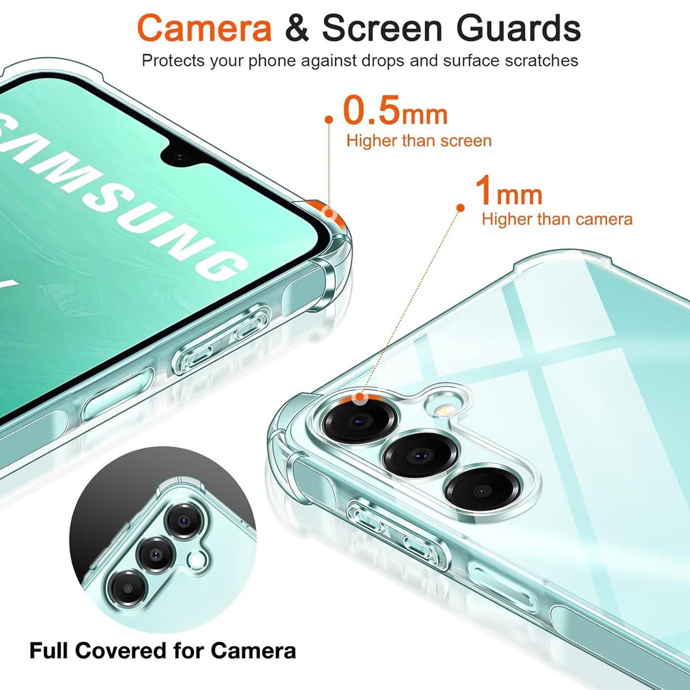 CoolGadget Handyhülle Anti Shock Rugged Case für Samsung Galaxy A16 5G 6,7 Zoll, Slim Cover mit Kantenschutz Schutzhülle für Samsung A16 5G Hülle – Bild 2 von 5