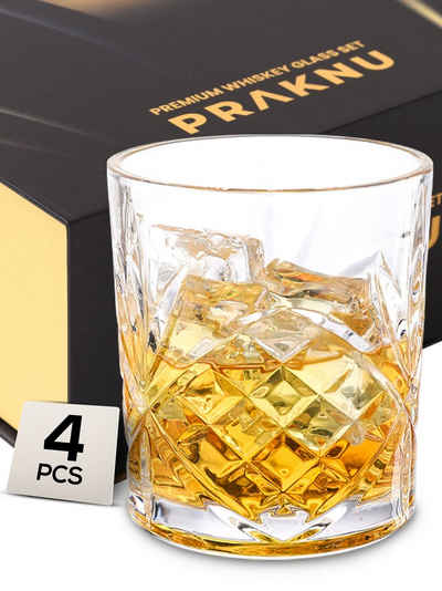 Praknu Скло-Set Praknu Whisky Скло 4er Set, Glas, Verschenken