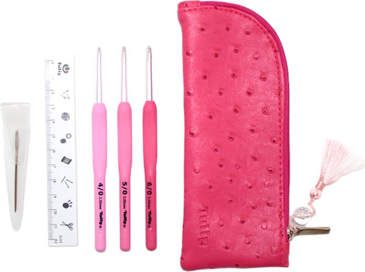 Tulip Häkelnadeln Etimo Rose Softgrip Set, Set 3 St., 3-teiliger Satz, aus Metall
