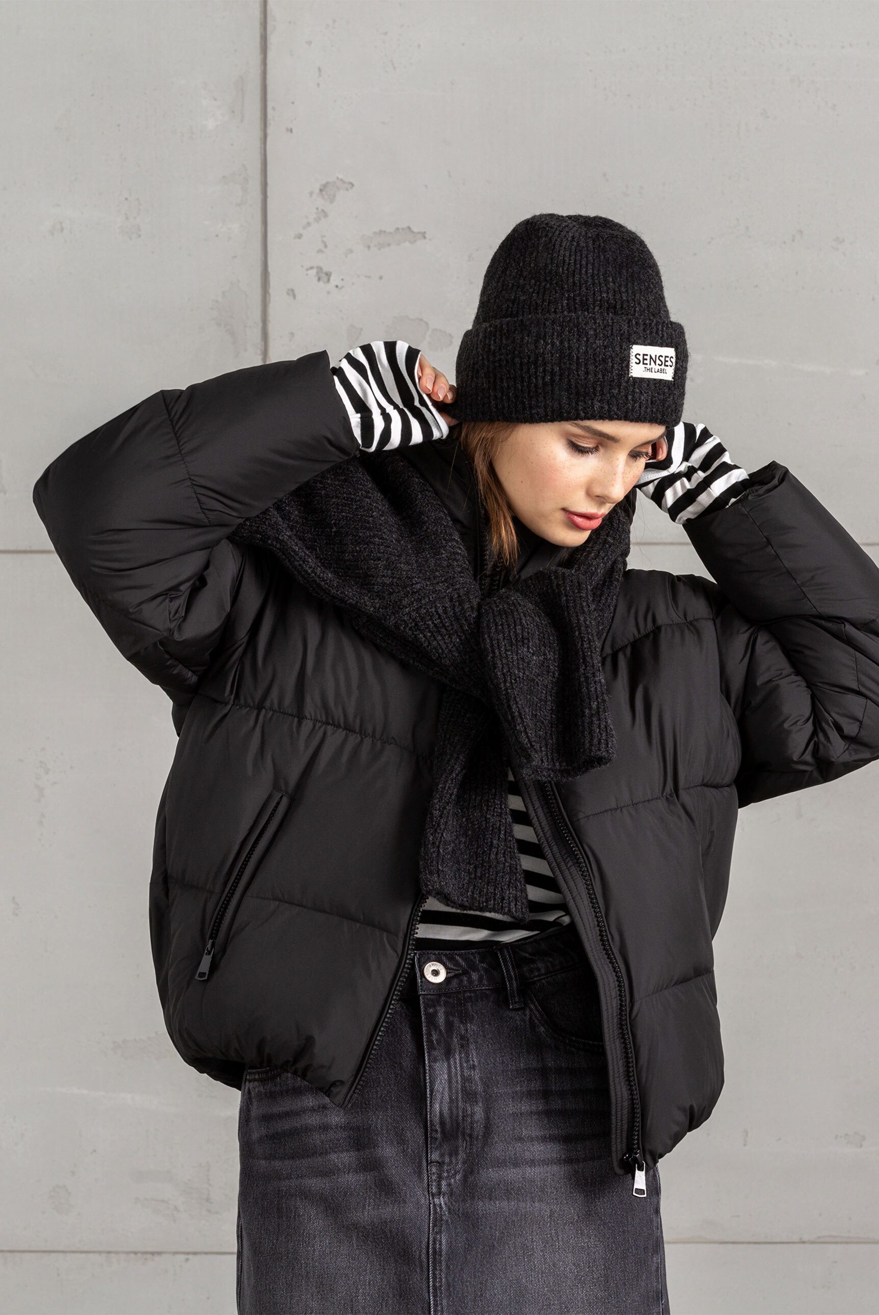 SENSES.THE LABEL Winterjacke mit elastischen Steppnähten