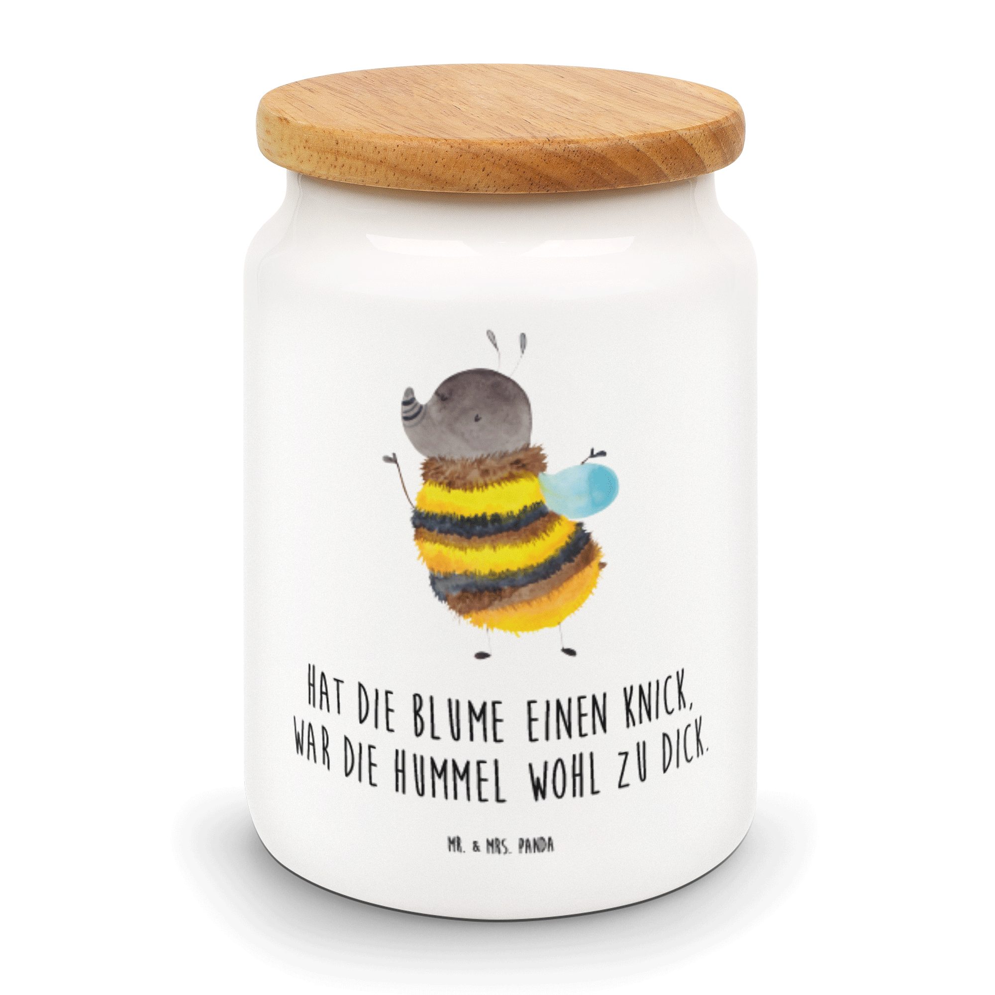 Mr. & Mrs. Panda Vorratsdose Hummel flauschig Weiß Geschenk, Tiere