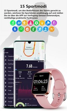 Insma Smartwatch (1,4 Zoll), Multisonsor IP67 Wasserdicht