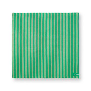 PiP Studio Serviettenhalter Stoffservietten-Set Stripes Grün (40x40cm) (4-teilig)