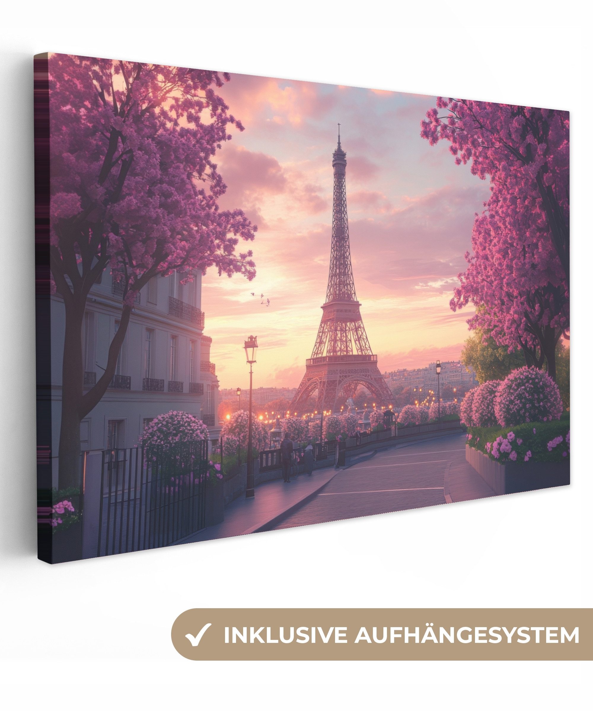 OneMillionCanvasses® Leinwandbild Eiffelturm - Paris - günstig online kaufen