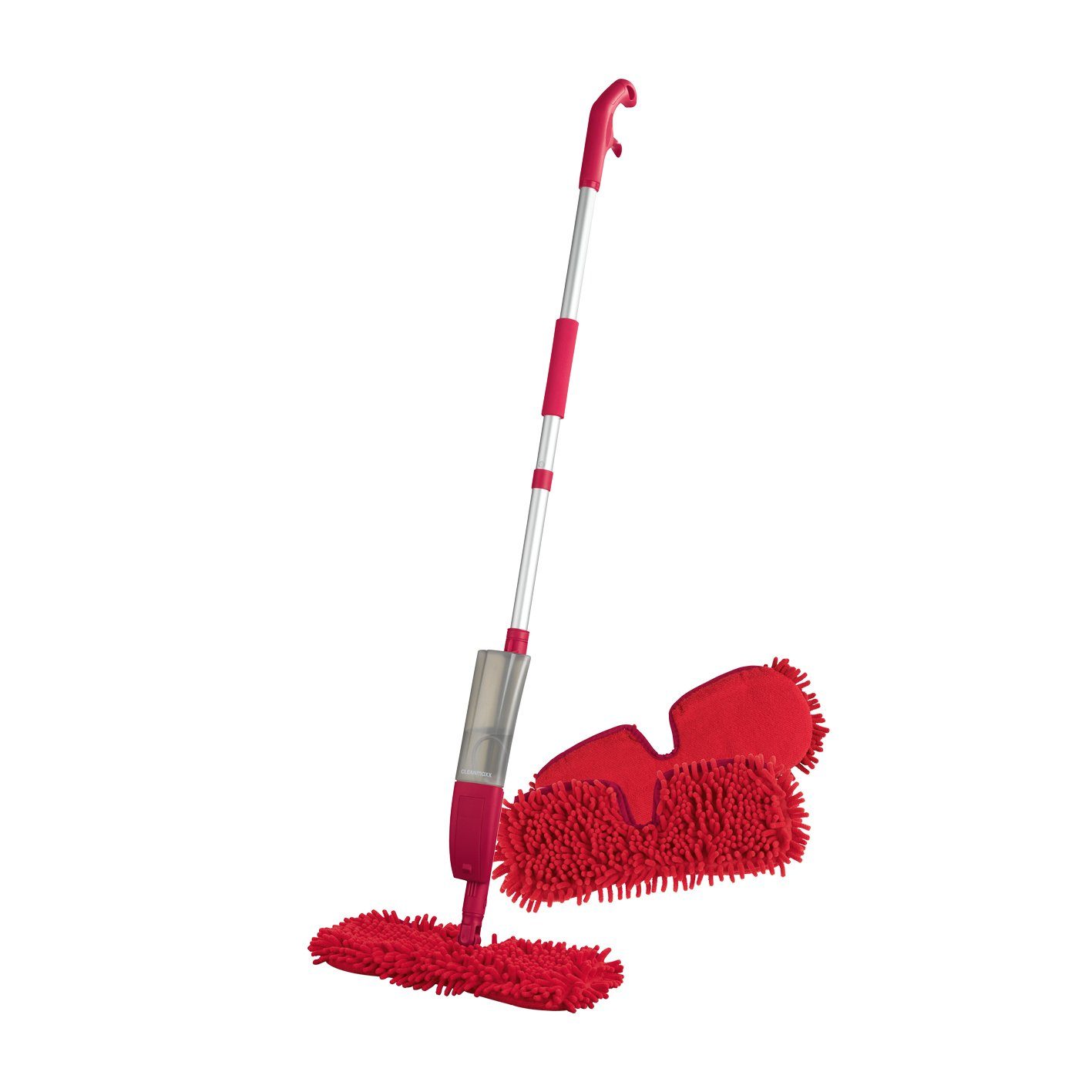 Wischmopp Spraymopp, Spray-Mopp rot inkl. 2er Set Ersatzwischtücher