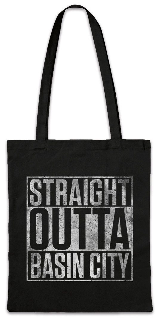 Beuteltasche Straight Outta Basin City Stofftasche Sin Fun TV City John Hartigan