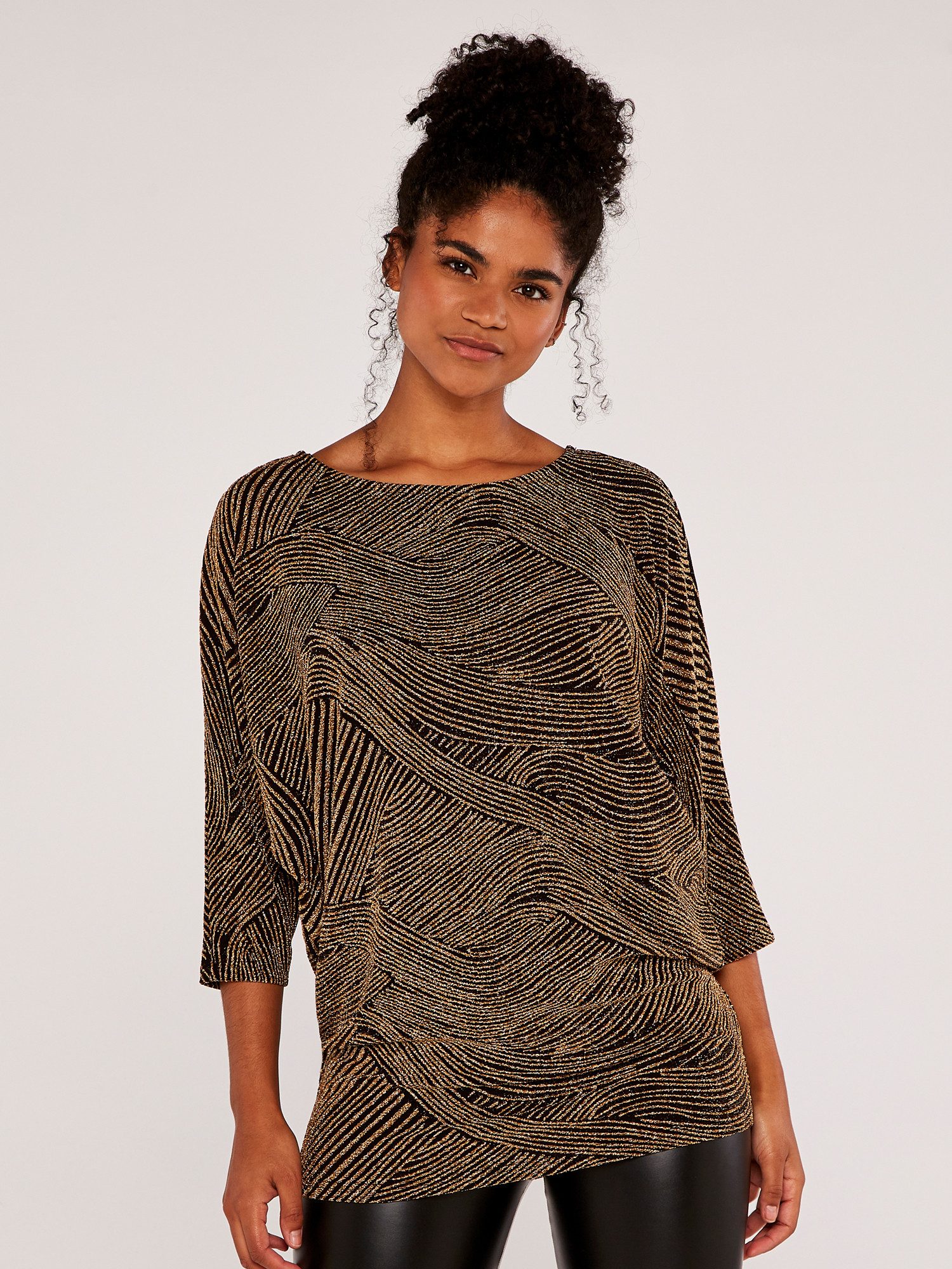 Apricot Fledermausshirt 3/4 Arm Top, (1-tlg) günstig online kaufen